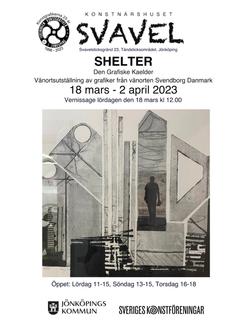Svendborg grafik ställer ut på Konstnärshuset Svavel affisch