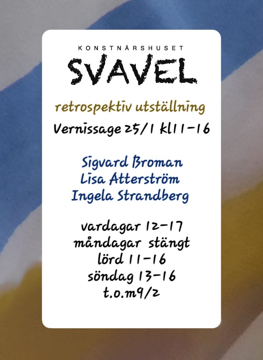 Utställning på Konstnärshuset Svavel
